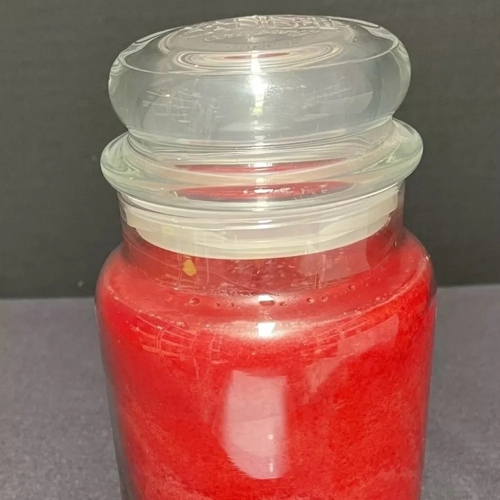 Yankee Candle SPARKLING CINNAMON Candle Great Holiday Red Large 22oz NEW